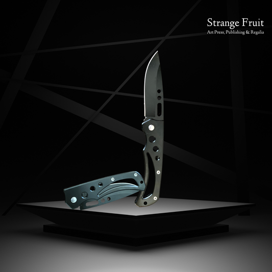 Strange Fruit - Stainless Steel Matte Black Pocket Knife