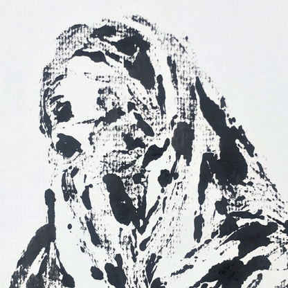 Niqab III - Montle Moorosi - Original Monotype Print