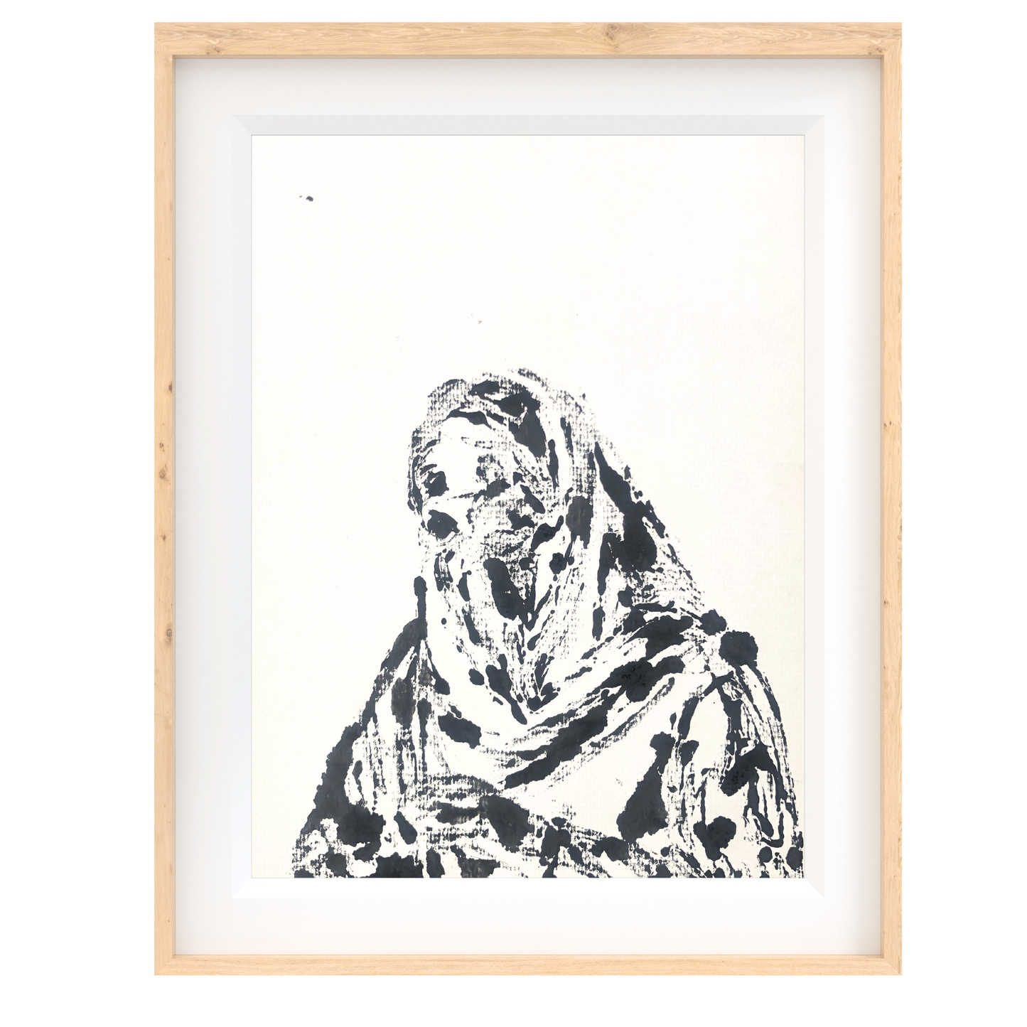 Niqab III - Montle Moorosi - Original Monotype Print