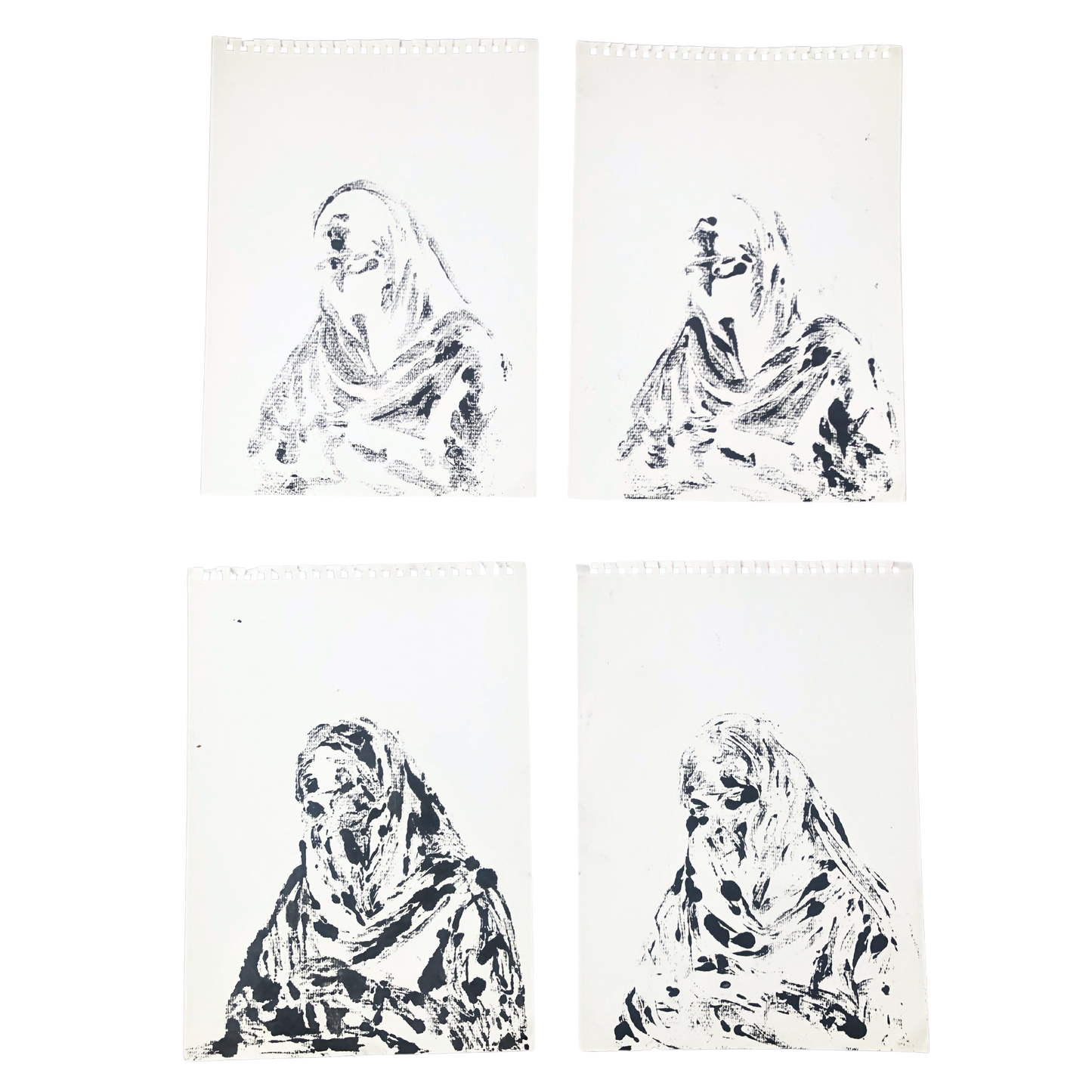 Niqab II - Montle Moorosi - Original Monotype Print