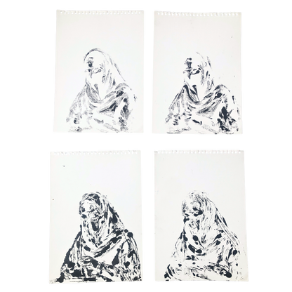 Niqab II - Montle Moorosi - Original Monotype Print