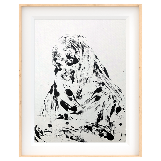 Niqab II - Montle Moorosi - Original Monotype Print