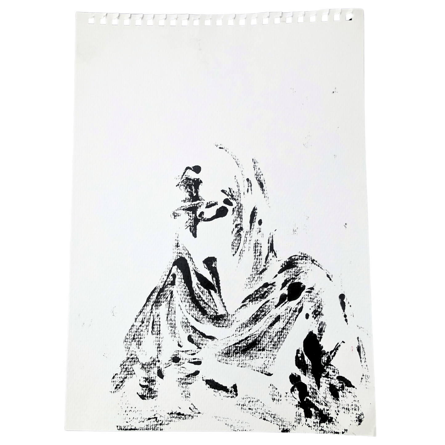 Niqab I - Montle Moorosi - Original Monotype Print