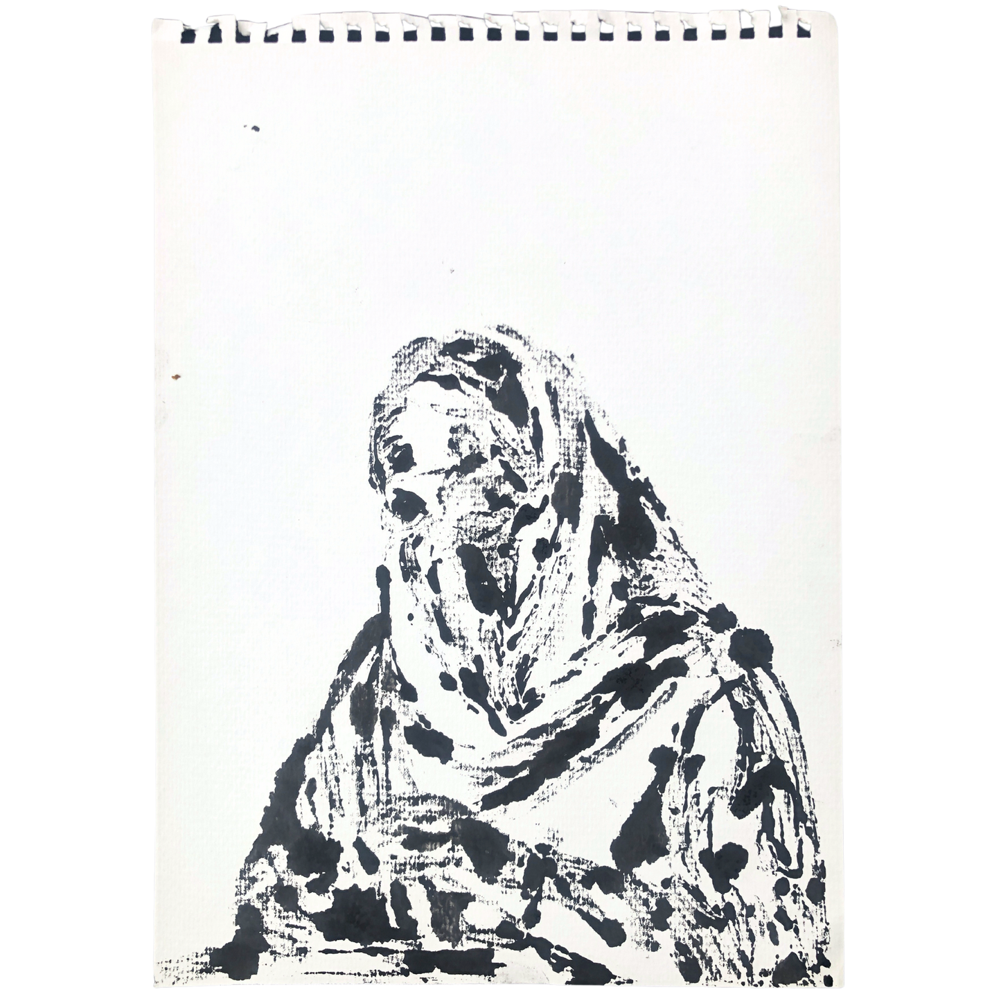 Niqab III - Montle Moorosi - Original Monotype Print