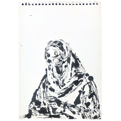 Niqab III - Montle Moorosi - Original Monotype Print