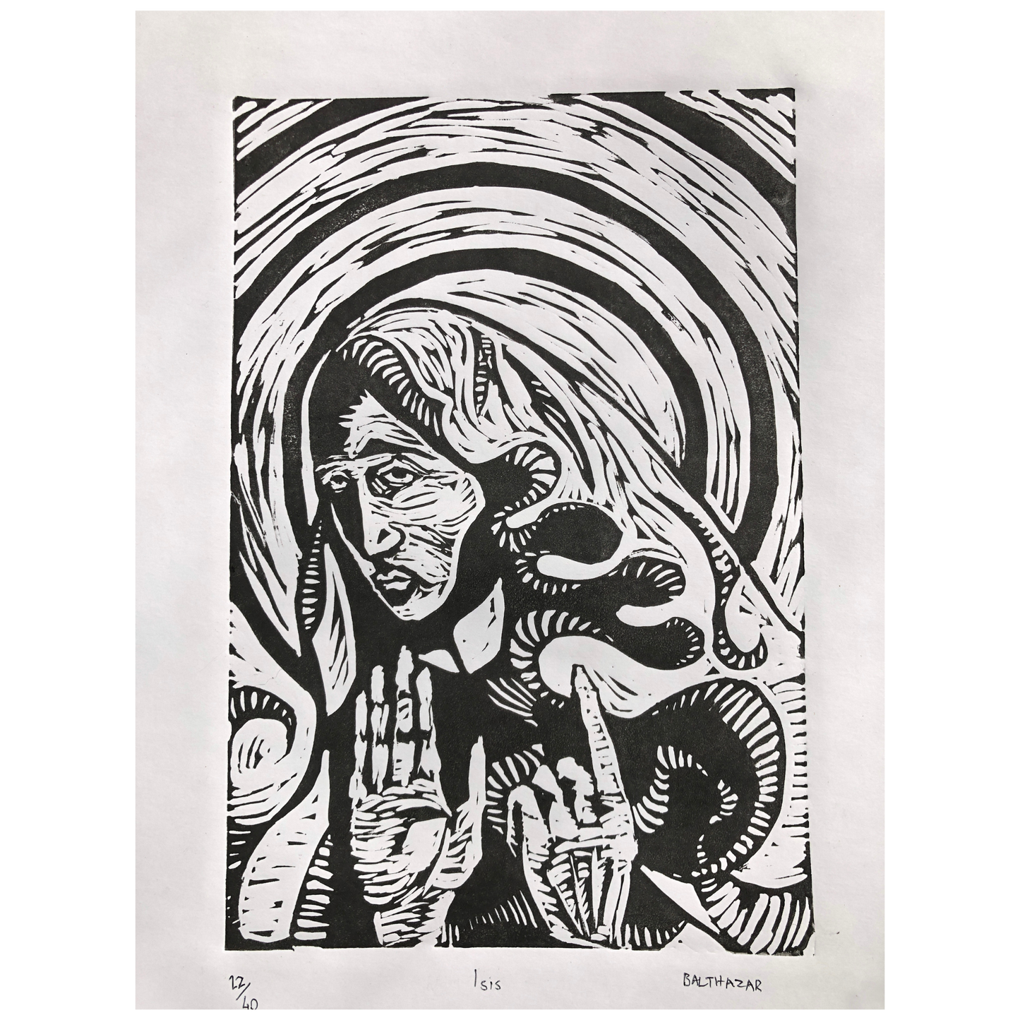 Isis - Balthazar Erasmus (Limited Edition, Original Lino Cut Prints)