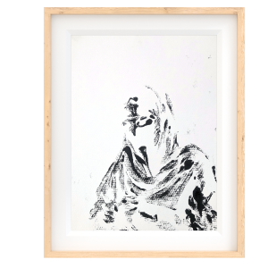 Niqab I - Montle Moorosi - Original Monotype Print