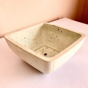 Square Concrete Planter Bowl - RL Stone Concrete Design