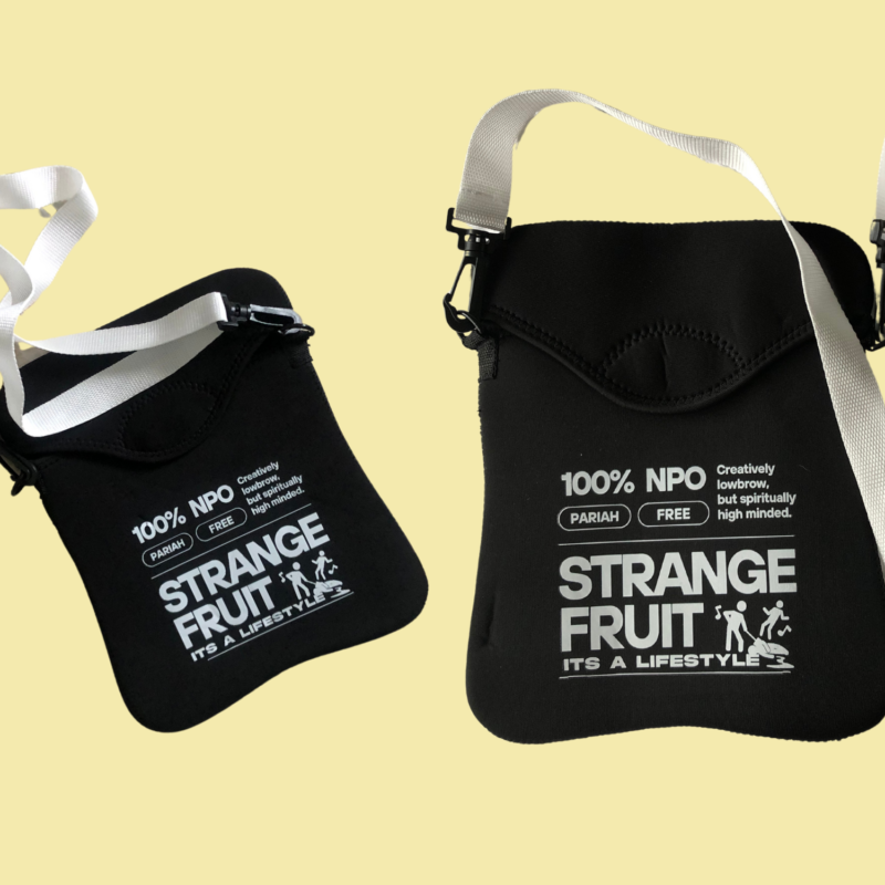 Strange Fruit - It's a Lifestyle -Black Neoprene Bag