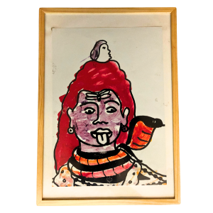 Dominick Pettersson & Montle Moorosi - "Serpent Moon" - Original Print (A3 Giclee Print)