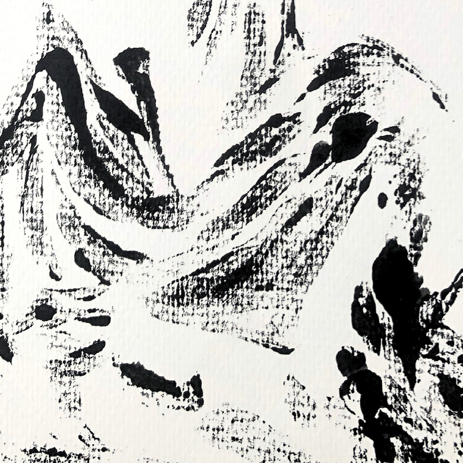 Niqab I - Montle Moorosi - Original Monotype Print - Image 2