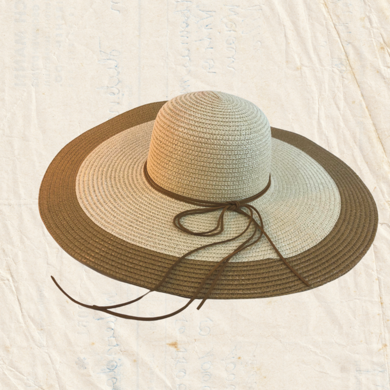 Strange Fruit : Womens Cubana Straw Hat - Brown & Tan - SALE
